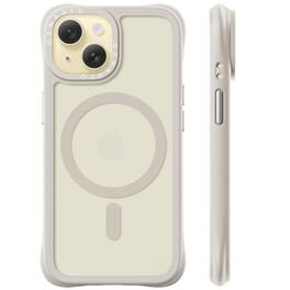 Ornarto - Magnetic for iPhone 15 Case 6.1", Compatible with MagSafe | Slim Translucent Matte Cover - Stone Gray
