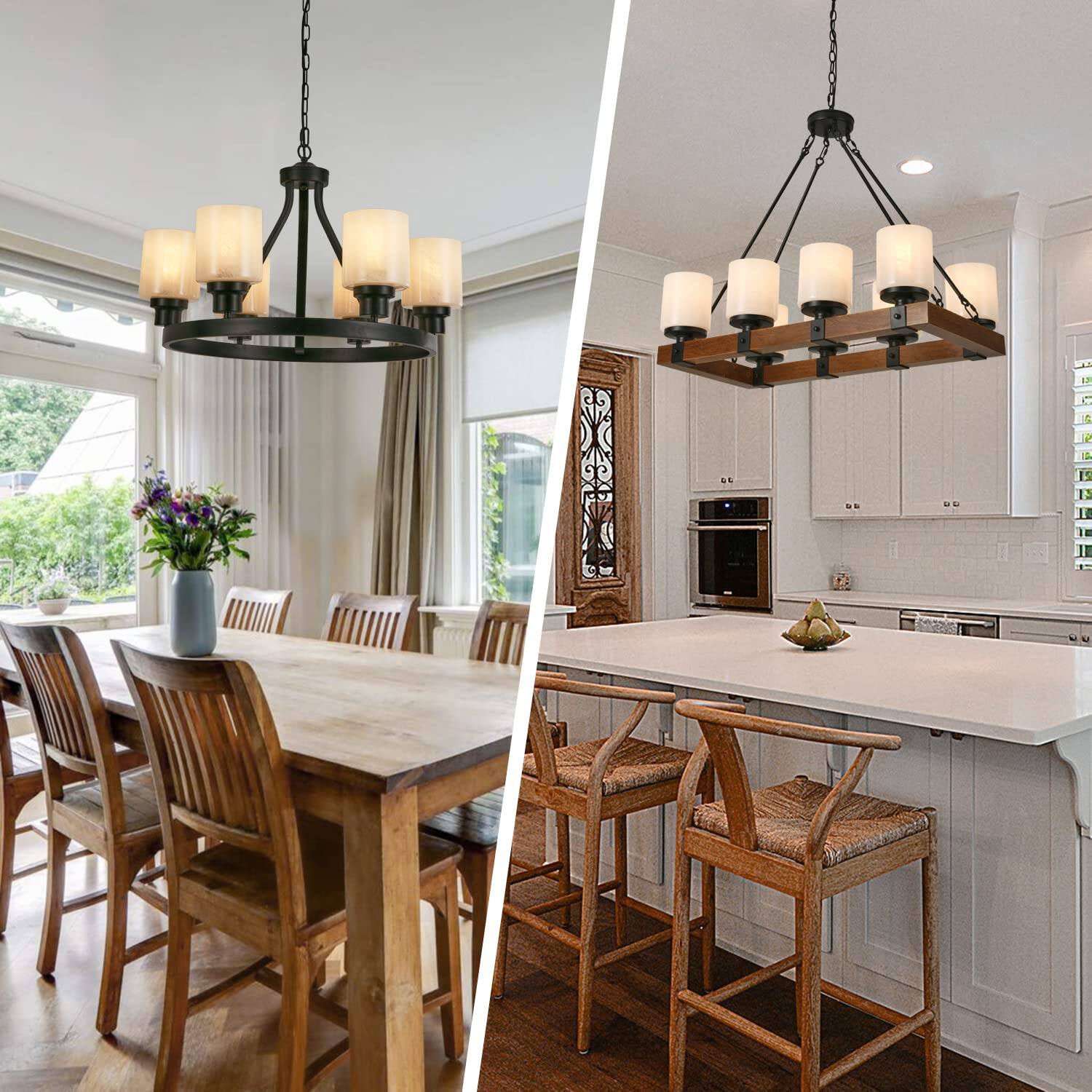 Alt View 5. Comfort Essence - Pack Alabaster Glass Lamp Shade Cylinder Replacement With nch Fitter Opening For Pendant Light Desk Wall - Clear.