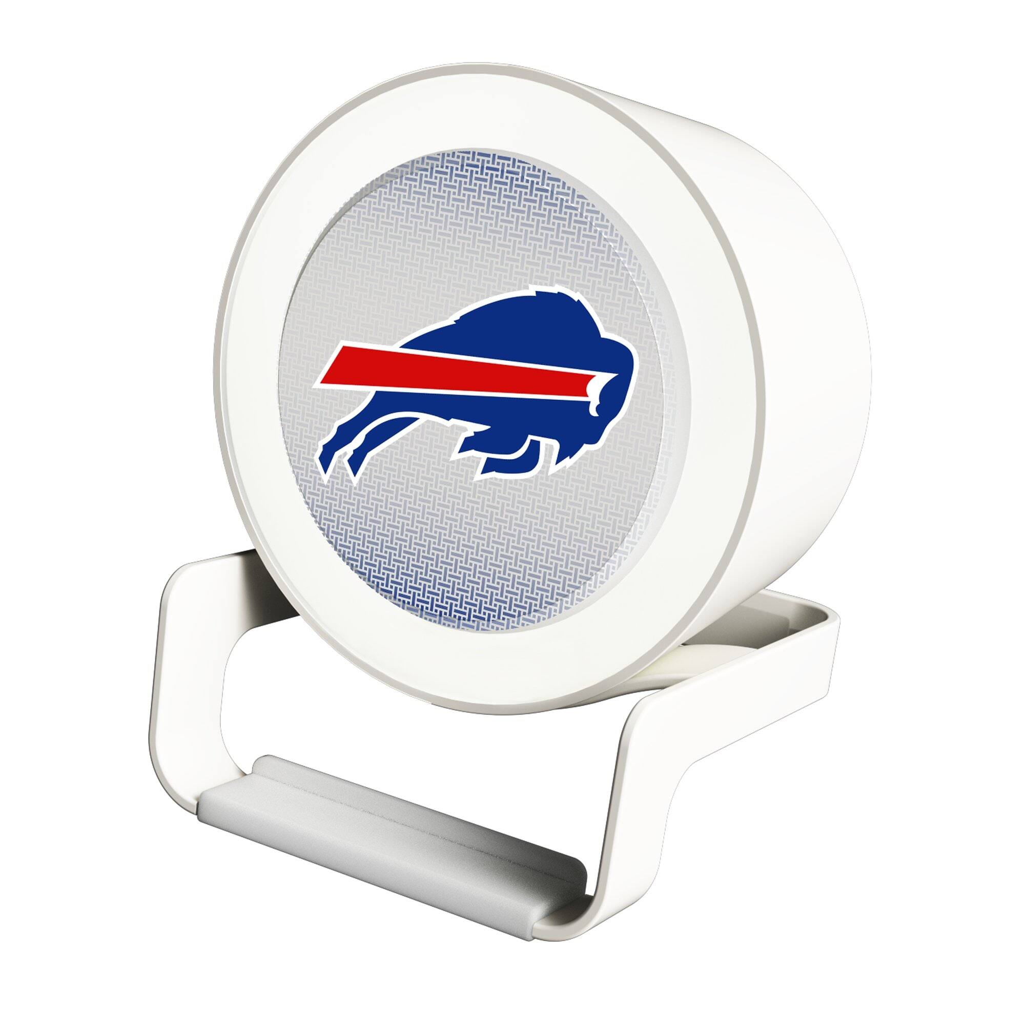 Keyscaper - Buffalo Bills Linen Print Nightlight Charger & Bluetooth Speaker - White
