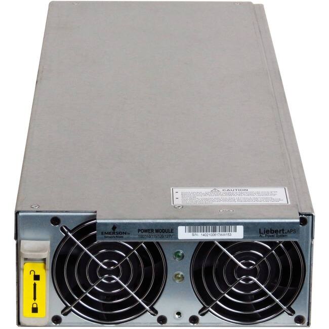 CAUTION  
POWER MODULE  
EMERSON Network 100/110/115/120/127V  
S/N 1402100617AW153  
Liebert APS AC Power System