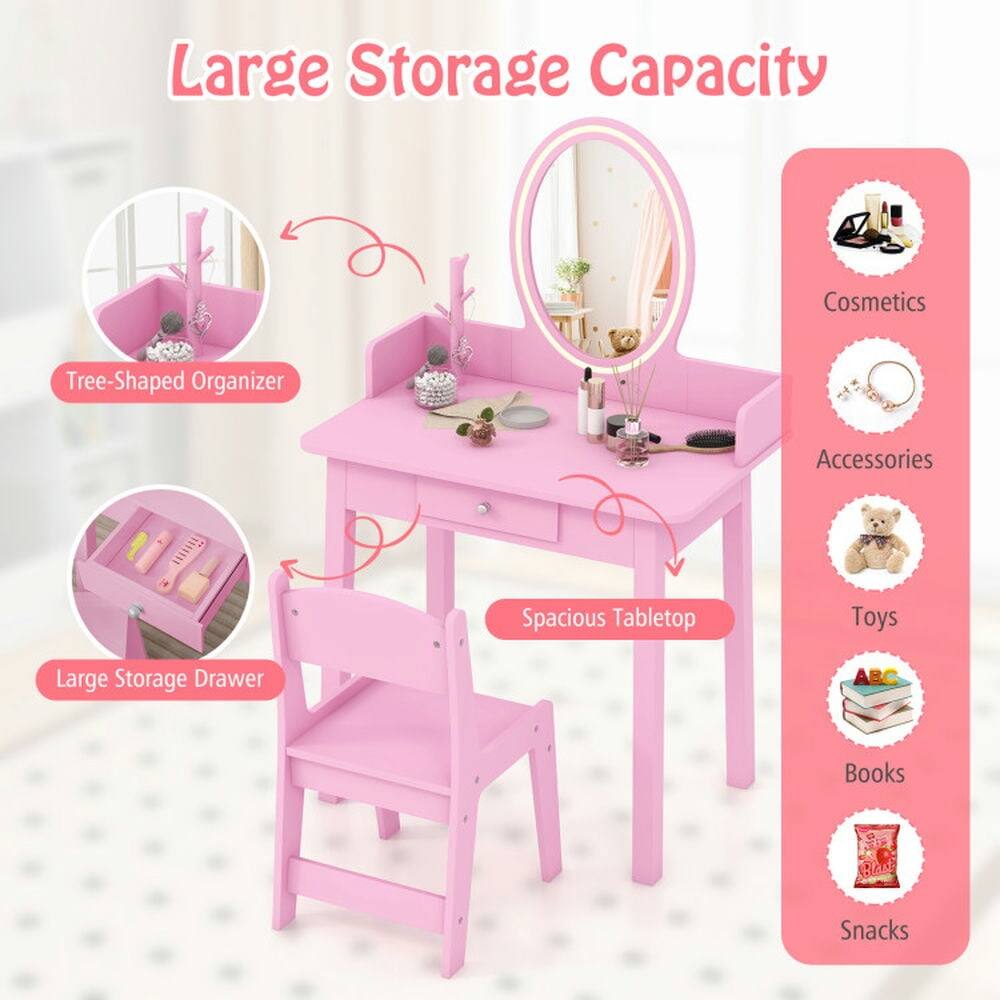 Large Storage Capacity  
Cosmetics Tree-Shaped Organizer Accessories Spacious Tabletop Toys Large Storage Drawer ABC Books Snacks