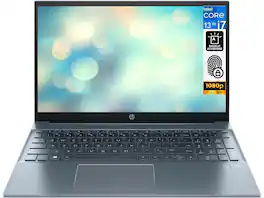 HP - Refurbished Excellent - Pavilion Laptop 15.6 FHD Display (i7-1355U, 16GB, 256GB SSD, Intel Iris Xe, Backlit KB, Win 11 Home) - Fog Blue
