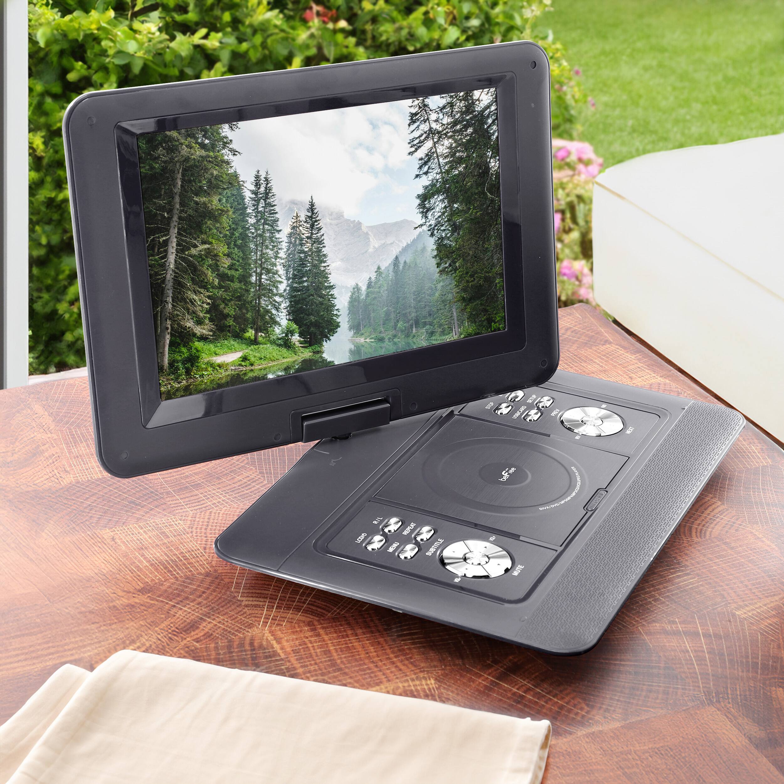 Alt View 4. beFree Sound - beFree Sound 14.1 Inch Portable DVD Player with Swivel TFT-LCD Screen and USB,SD,AV Inputs- Black - Black.