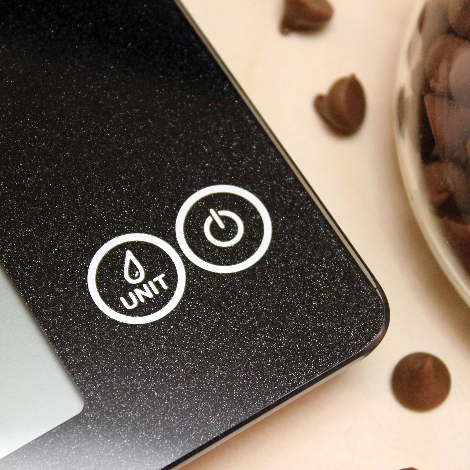 Alt View 8. Escali - Arti Glass Digital Kitchen Scale - Black Obsidian.