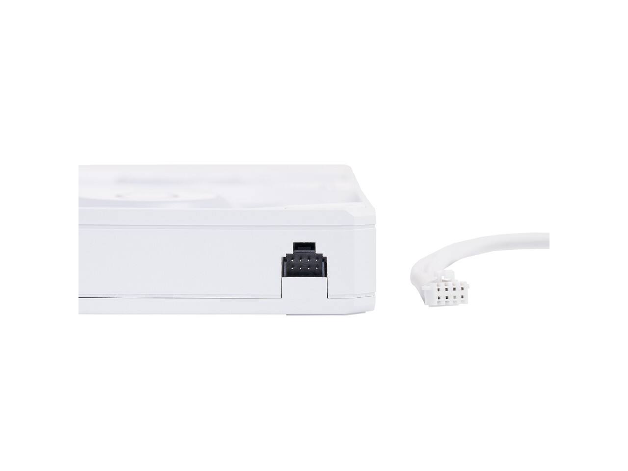 Back. Cooler Master - Cooler Master White aRGB Case|360mm Liquid Cooler, PWM, Radiant Lighting - White.