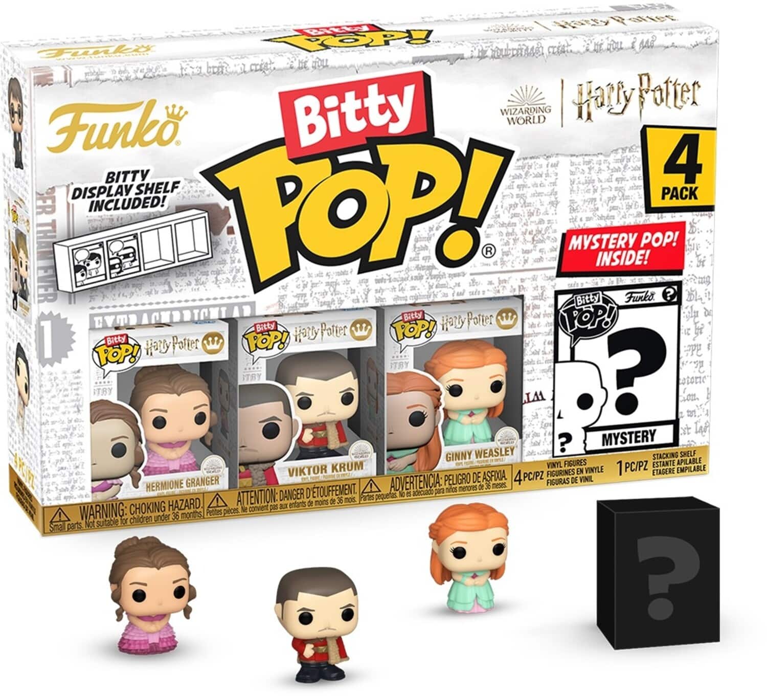 FUNKO Bitty POP!: Harry Potter and the Goblet of Fire - Hermione 4-Pack - COLLECTABLES - Multicolor