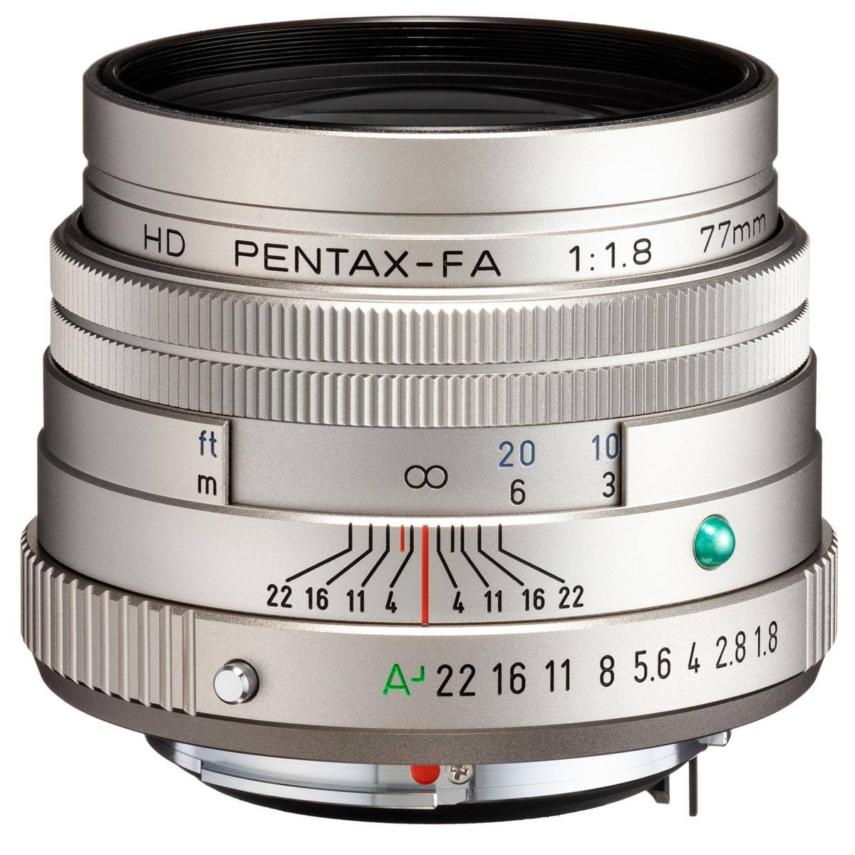 HD PENTAX-FA 1:1.8 77mm

ft m
8
20 6
10 3
22 16
11 4

4 11 16 22

2.8 1.8

LA

22 16 11 8 5.6