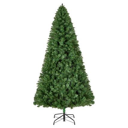 Front. VEVOR - Christmas Tree, 7.2ft Artificial Xmas Tree, Full Holiday Decor Trees with 1346 Branch Tips & Sturdy Metal Base for Home - Green.
