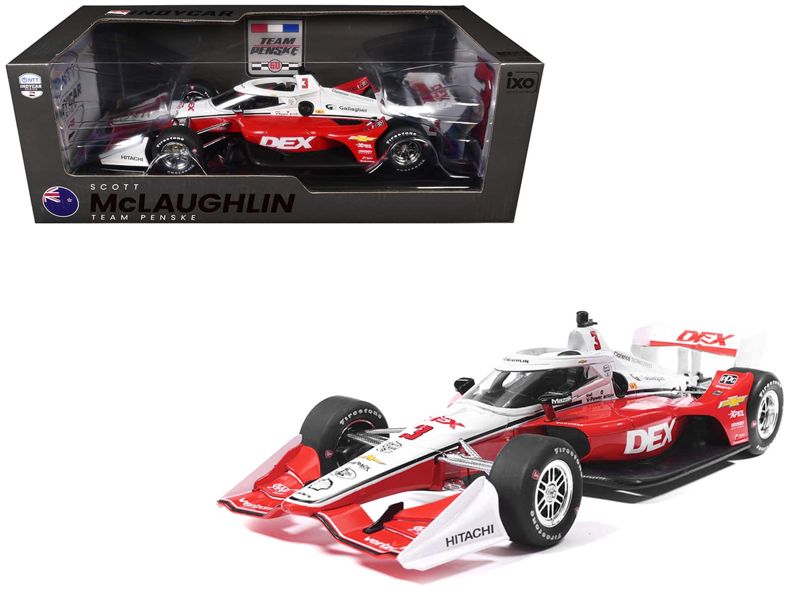 "Dallara IndyCar #3 Scott McLaughlin ""DEX"" Team Penske ""NTT IndyCar Series"" (2026) 1/18 Diecast Model Car by IXO Models" price history on PriceWatchPro