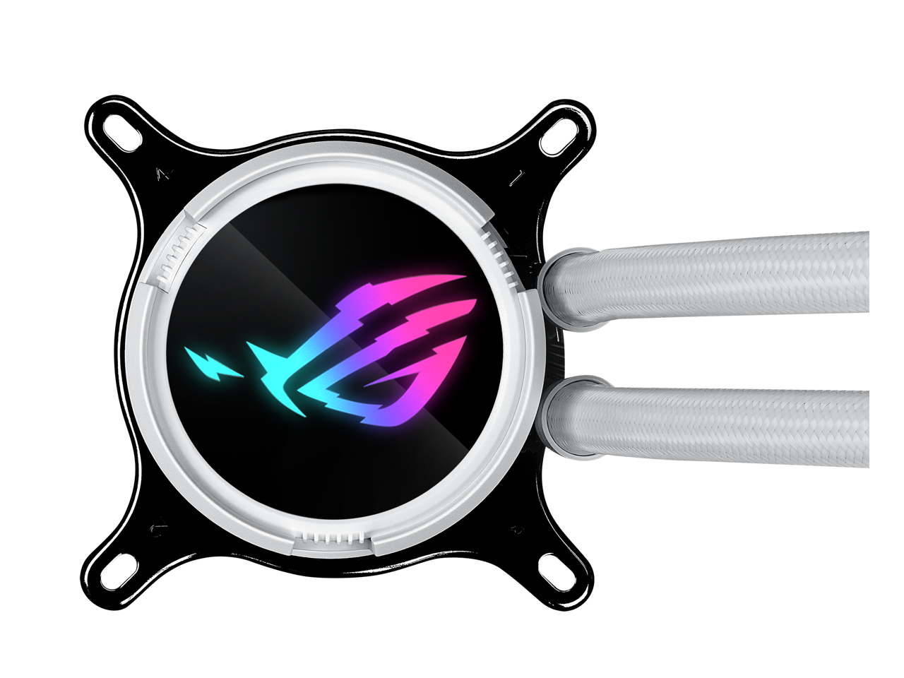 Alt View 2. ASUS - ASUS ROG Strix LC III 360 ARGB White - Gen7 Pump, 360° Block, Aura Lighting - White.