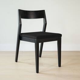 Plank+Beam - Dining Chair Frame (1 Pack), with Onyx Cushion - Black