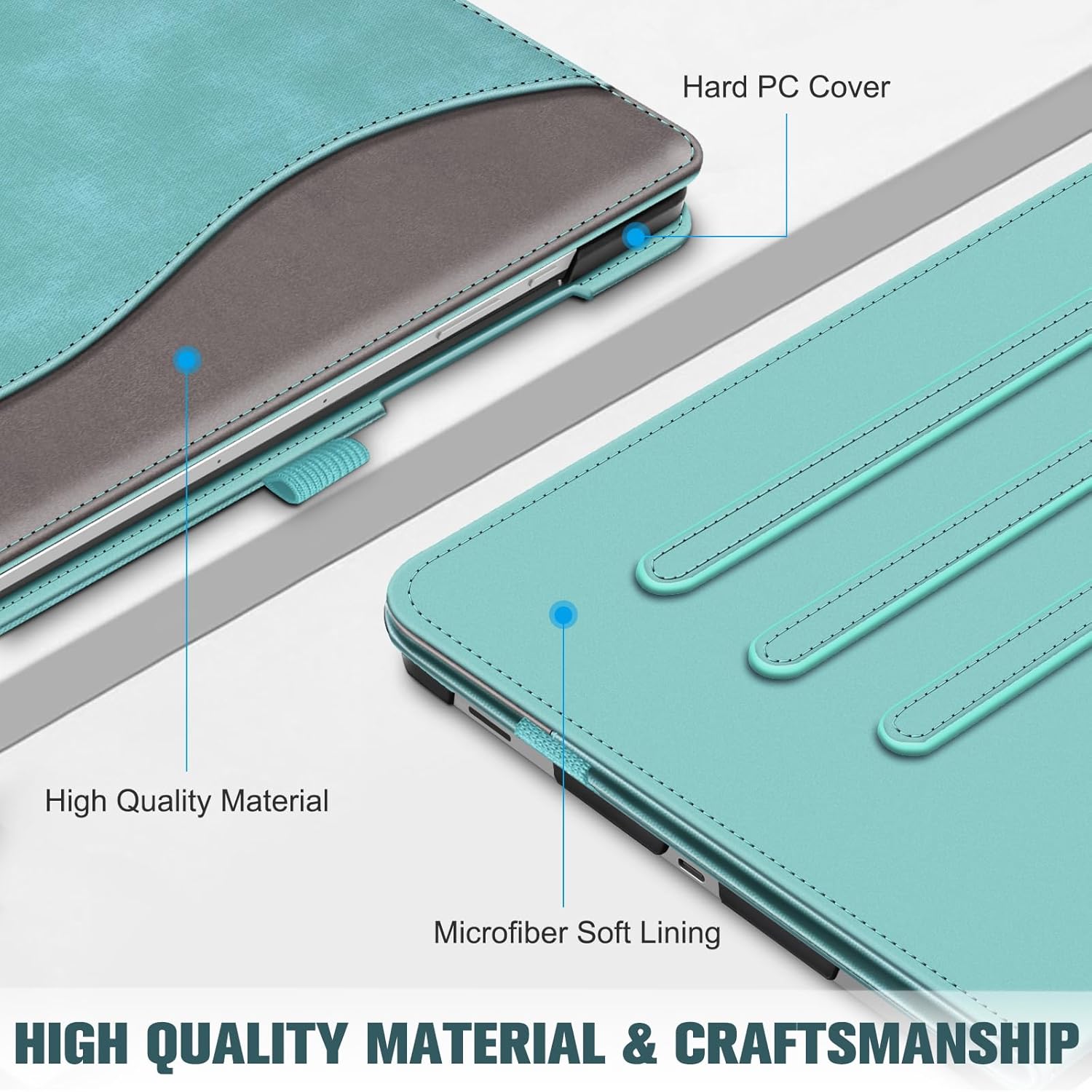 Hard PC Cover  
High Quality Material  
Microfiber Soft Lining  
HIGH QUALITY MATERIAL & CRAFTSMANSHIP