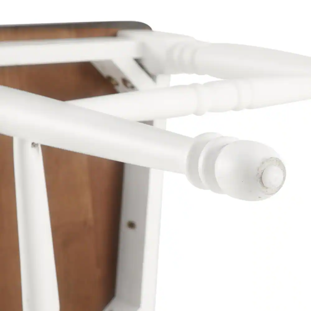 Alt View 6. Crosley Furniture - Shelby 2-Piece Counter Height Bar Stool Set - 2 Stools - Distressed White.