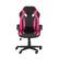 Angle. Linon Home Décor - Kendon Faux Leather Gaming Office Chair With Armrests - Pink and Black.