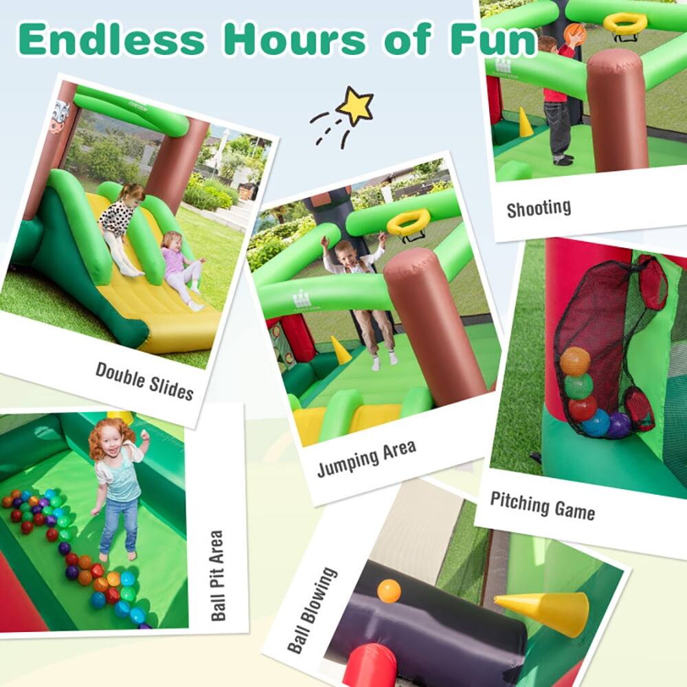 Endless Hours of Fun

- Double Slides
- Ball Pit Area
- Jumping Area
- Shooting
- Ball Blowing
- Pitching Game