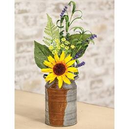 BreeBe - Sunflower and Lavender Pick 14" - Multicolor