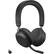 Front. Jabra - Jabra Evolve2 75 Wireless On-ear Stereo Headset - USB-C - Unified Communication - Black - Binaural - Ear-cup - 3000 cm - Blue.