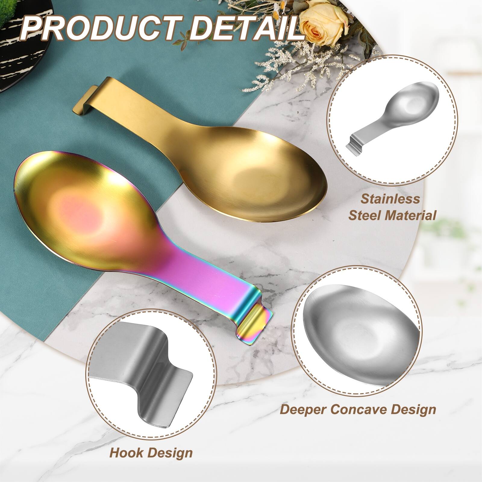 PRODUCT DETAIL

- Stainless Steel Material
- Deeper Concave Design
- Hook Design