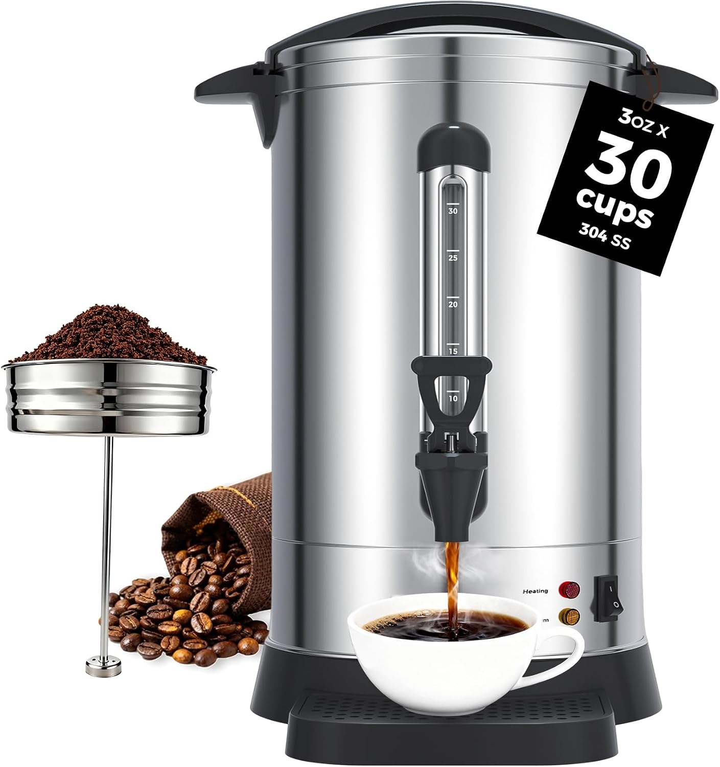 30 25 3oz x 30 cups 304 SS