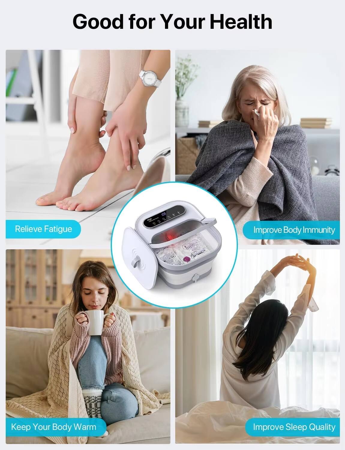 Good for Your Health

- Relieve Fatigue
- Improve Body Immunity
- Keep Your Body Warm
- Improve Sleep Quality