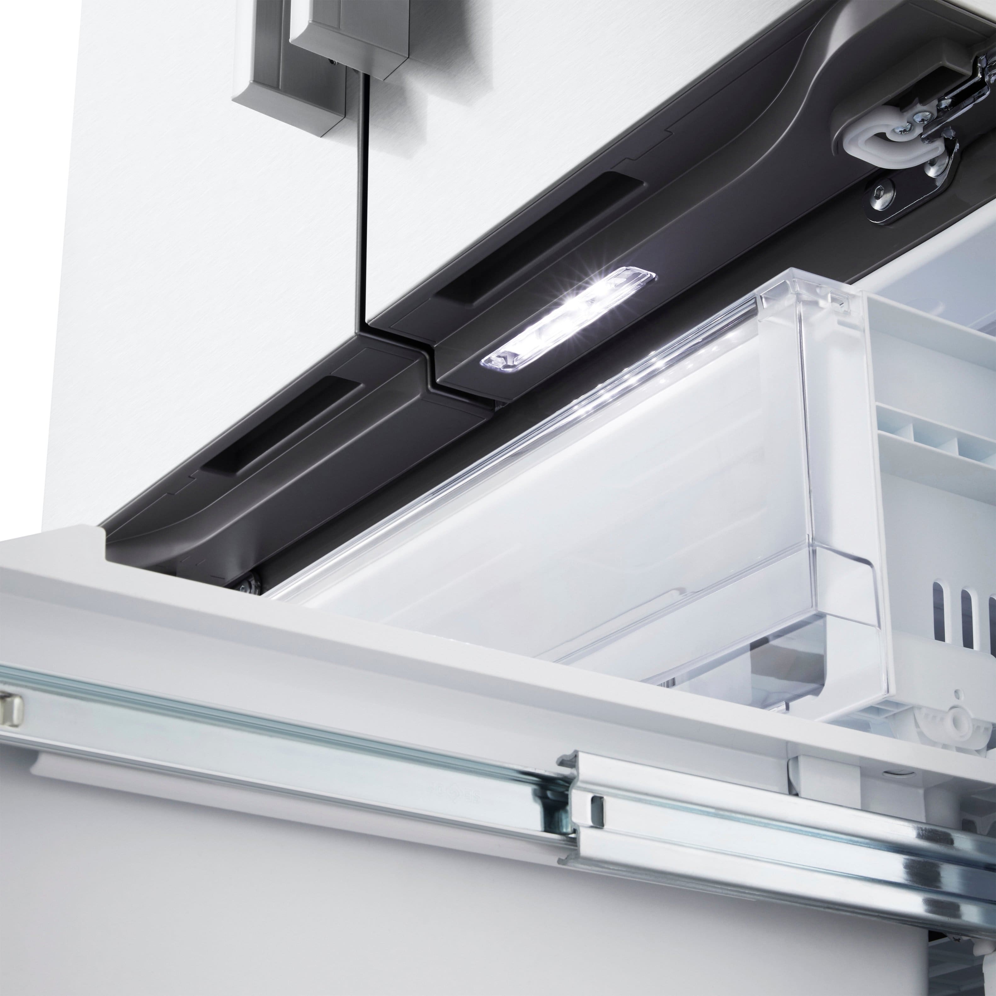 Alt View 13. LG - Standard Depth MAX 25.1 Cu. Ft. French Door Smart Refrigerator with Glide N' Serve Drawer - PrintProof Stainless Steel.