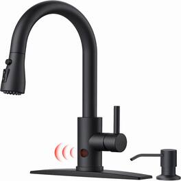 Modern Bar Sink Faucet with Pull-Down Sprayer for Farmhouse RV Camper