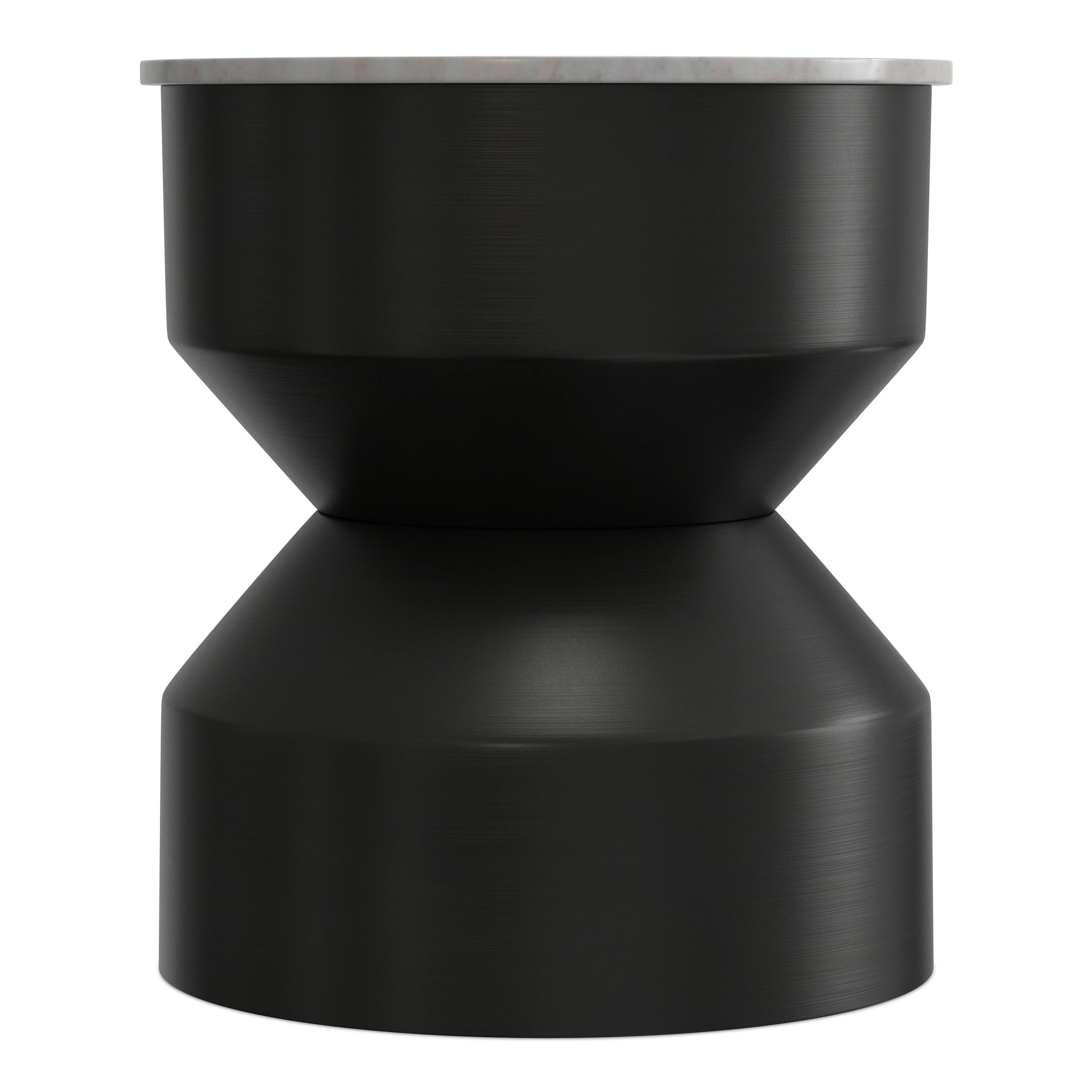 Left. Simpli Home - Maxine Side Table - Black, White.