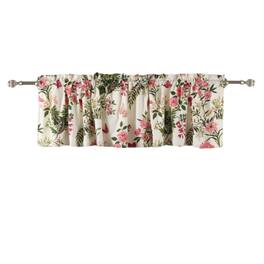 Greenland Home Fashions - Greenland Home Fashion Butterflies High Quality Ready Made Polyester Fabric Window Curtain Valance - 84x14" - Multi