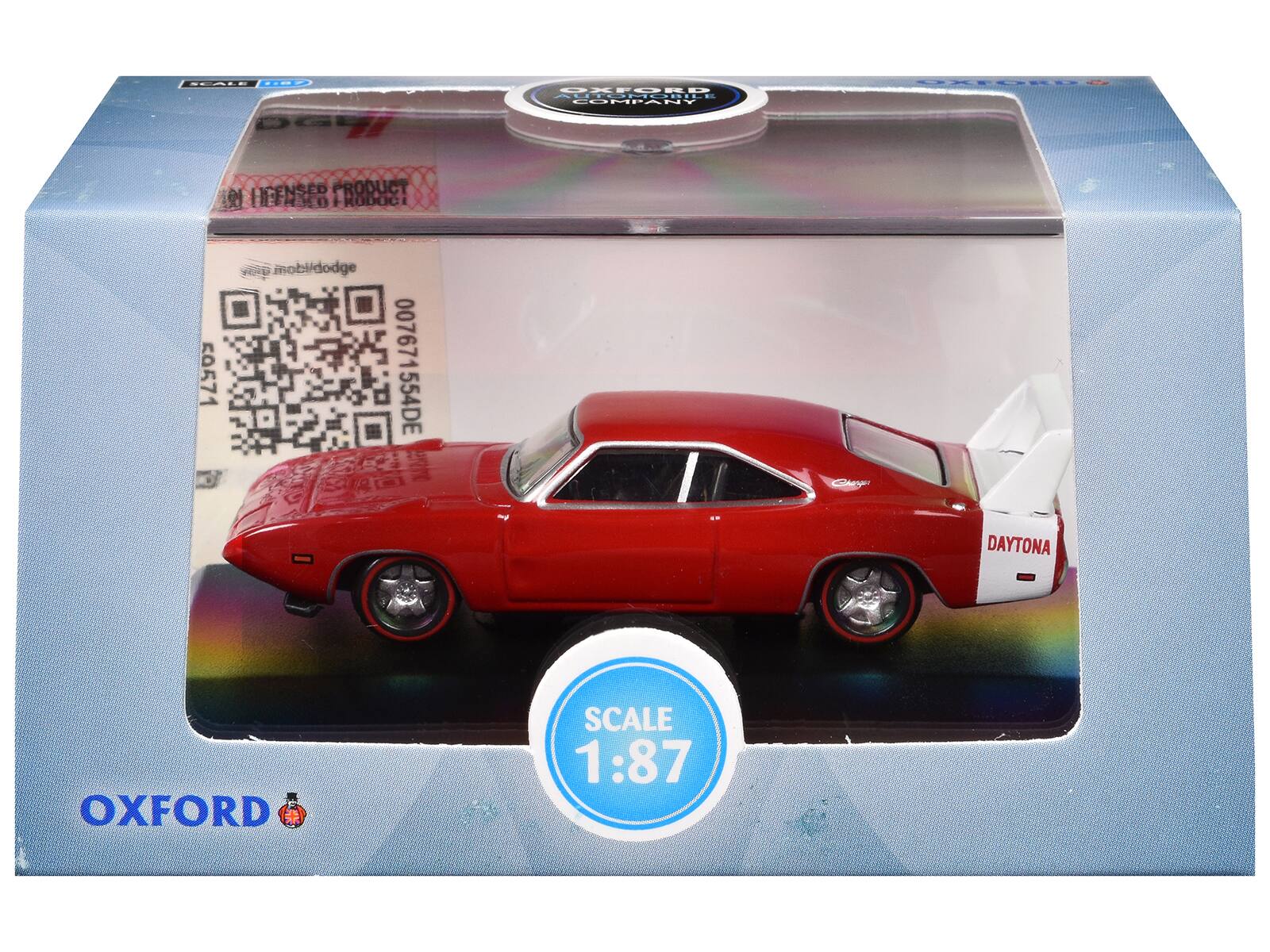 SCAIE CINE DGE OXFORD TORCOI COMPANY LRTONIS LICENSED PRODUCT el EHAO 30 F RODOC 0571 A mobiidodge 007671554DE a M CN - DAYTONA OXFORD SCALE 1:87