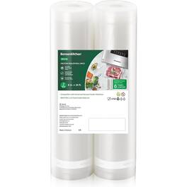 ACJPR - Bonsenkitchen Vacuum Food Sealer Rolls Bags 8 in x 20 ft (2‑Pack) - White