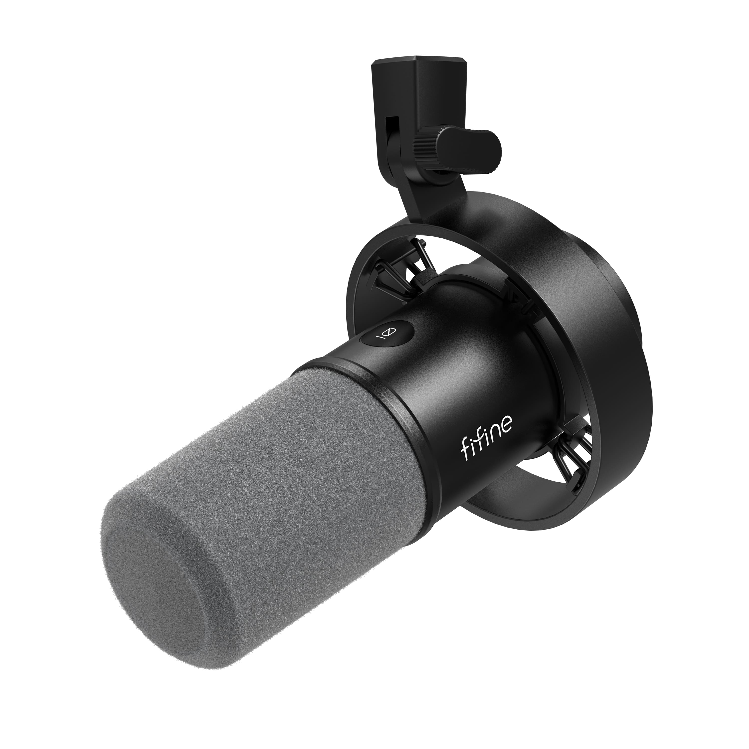 FIFINE - USB/XLR Dynamic Microphone Kit with Boom Arm, Mute