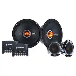 Memphis Car Audio - Memphis Audio SRXP62CV2 SRX Pro 6.5" Component Speaker System - Pair - Black/Gray