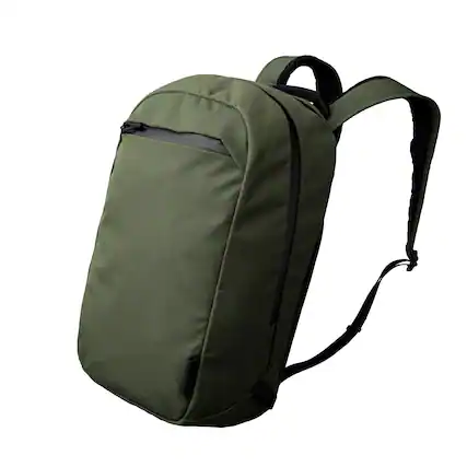 Front. ALPAKA - ALPAKA Aero Pack 16L Laptop Backpack with 16" Sleeve Lightweight Water-Resistant Travel Commuter Backpack - Black Axoflux 210D.