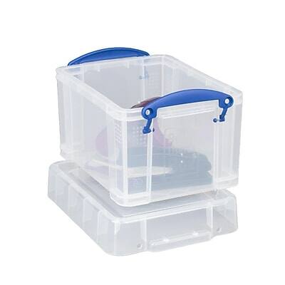 Really Useful Box - 3 Liter Snap Lid Storage Bin, (3L CL) - Clear