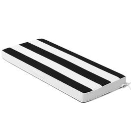 Crestlive Products - Outdoor Settee Bench Seat Cushion Patio Swing Cushion Loveseat Cushion - Black White