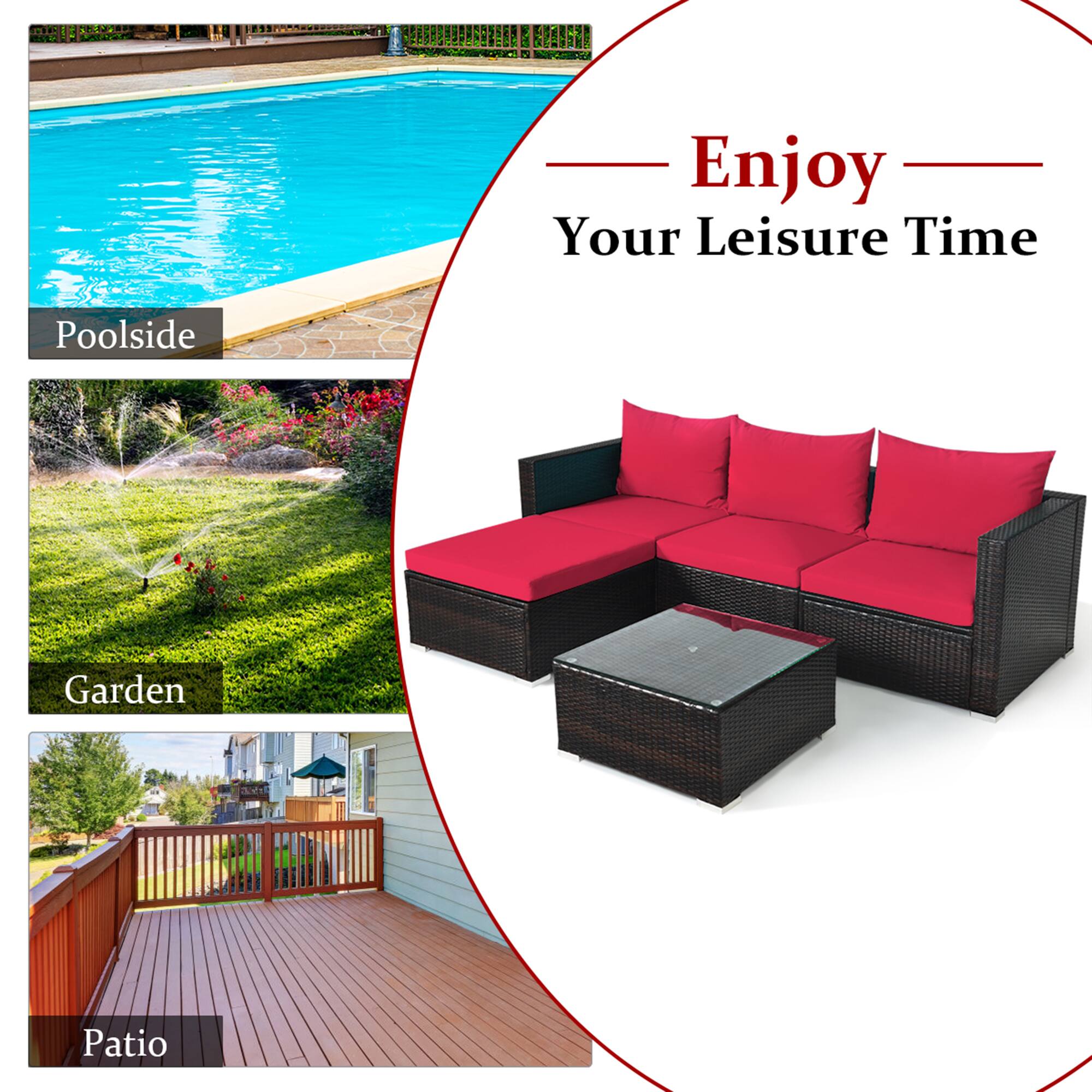 Enjoy Your Leisure Time

Poolside

Garden

Patio