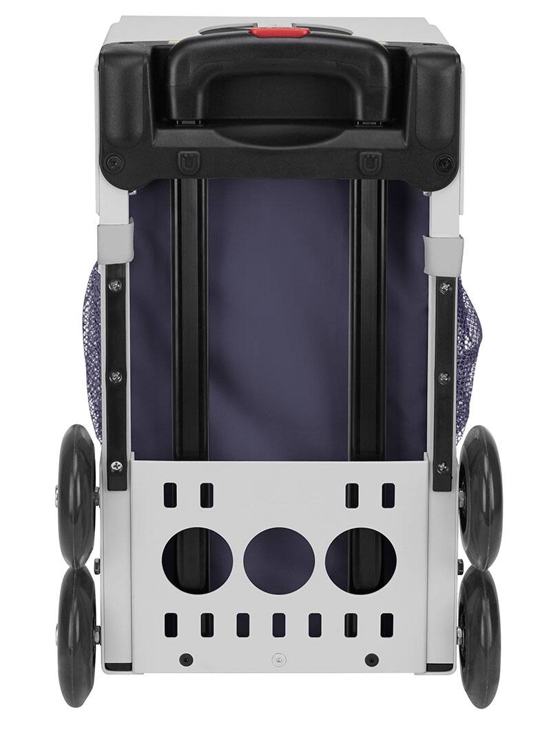 Back. Zuca - Zuca Let's Ride Insert Bag & Sport Frame (Grey) w/ Flashing Wheels - Two-Tone.