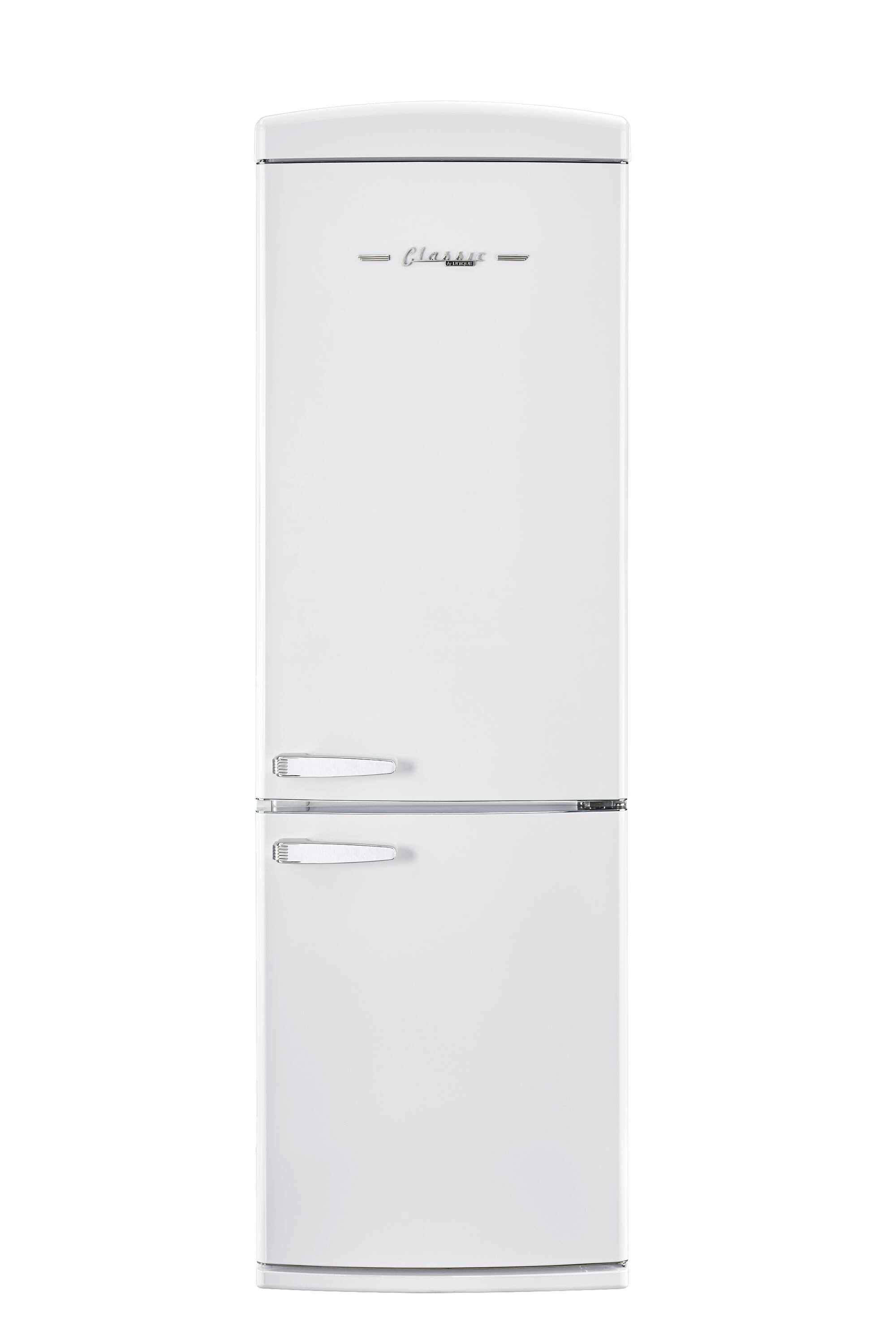 Unique Appliances - Classic Retro 23.8 in 11.7 cu. ft. Frost Free Retro Bottom Freezer Refrigerator ENERGY STAR - Marshmallow White - Front_Zoom