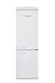 Unique Appliances - 24 in. Wide Classic Retro 23.8 in 11.7 cu. ft. Frost Free Retro Bottom Freezer Refrigerator ENERGY STAR - Marshmallow White