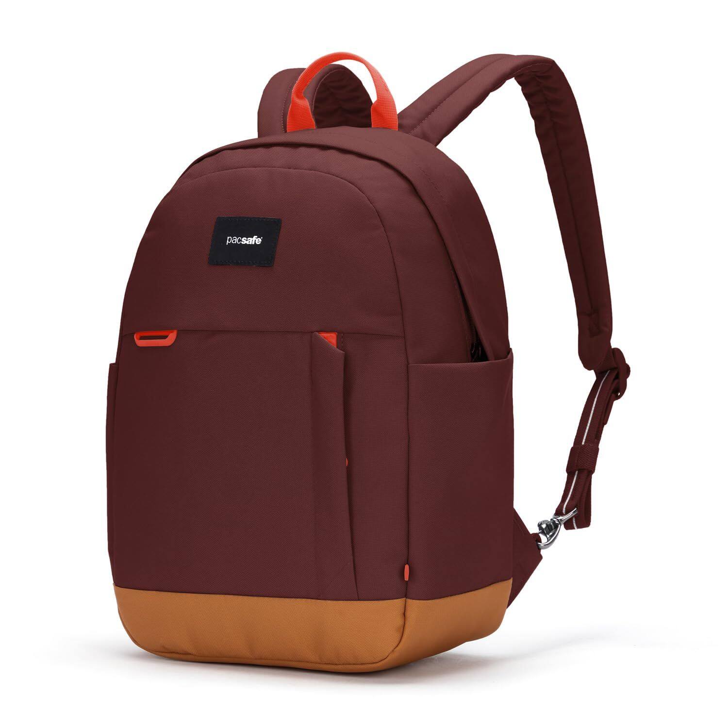 Left. Pacsafe - Pacsafe GO 15L Anti Theft Backpack (Garnet Red) - Garnet Red.