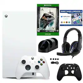 Xbox Series X Digital White Console with Return to Arkham Game & Accessories Kit - Xbox