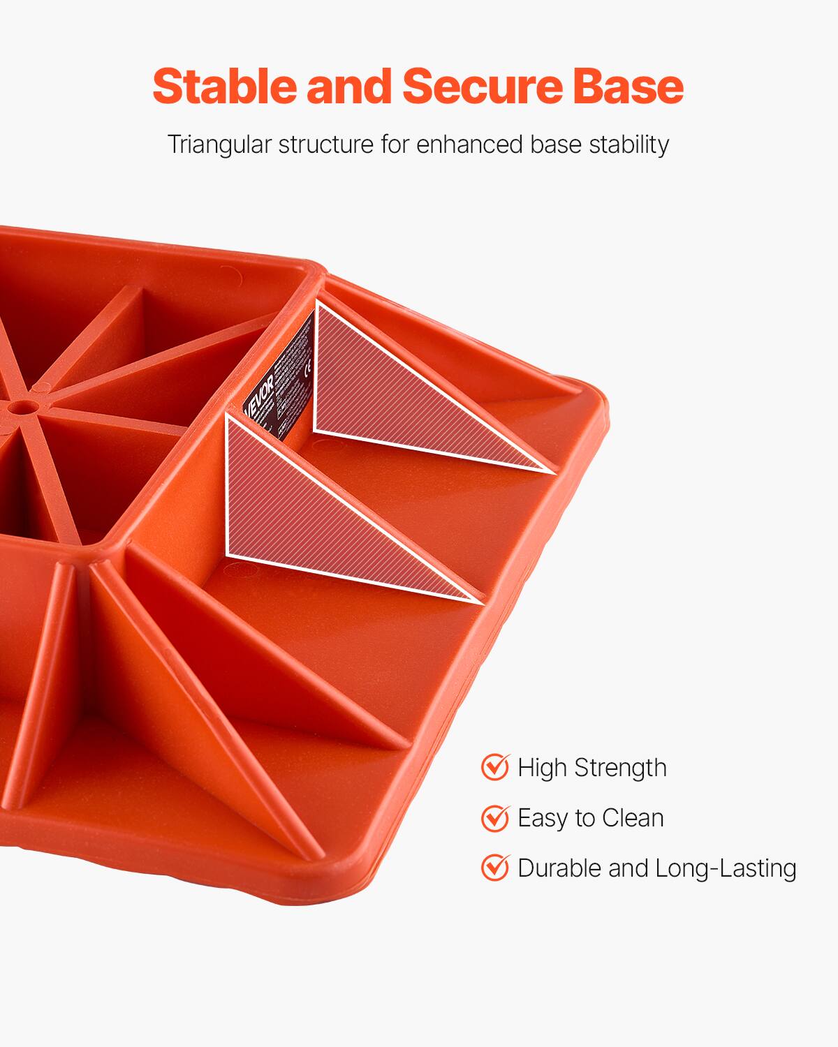 Stable and Secure Base  
Triangular structure for enhanced base stability  

ELCR  

High Strength  
Easy to Clean  
Durable and Long-Lasting