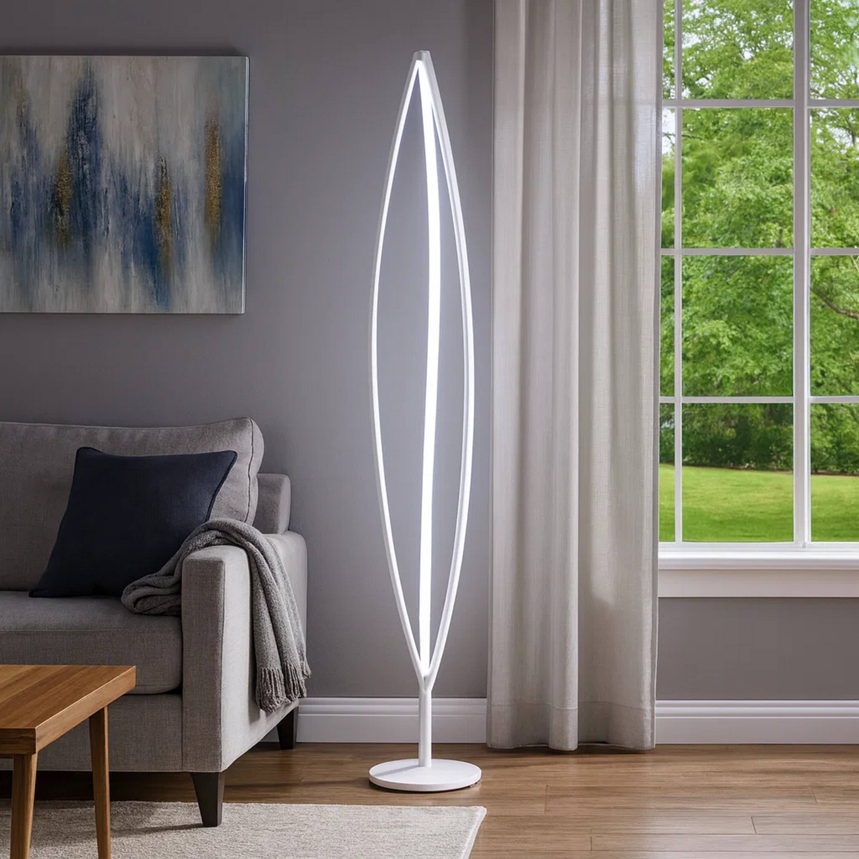 Alt View 3. Manhattan Lane - 60 Inch Floor Lamp, Modern Accent Round Base, Sturdy Metal Body.