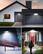 Alt View 6. Lepro - 1000LM LED Solar Flood Lights, Motion Sensor, Waterproof Wireless Solar Outdoor Wall Lights for Yard Garage Pathway.