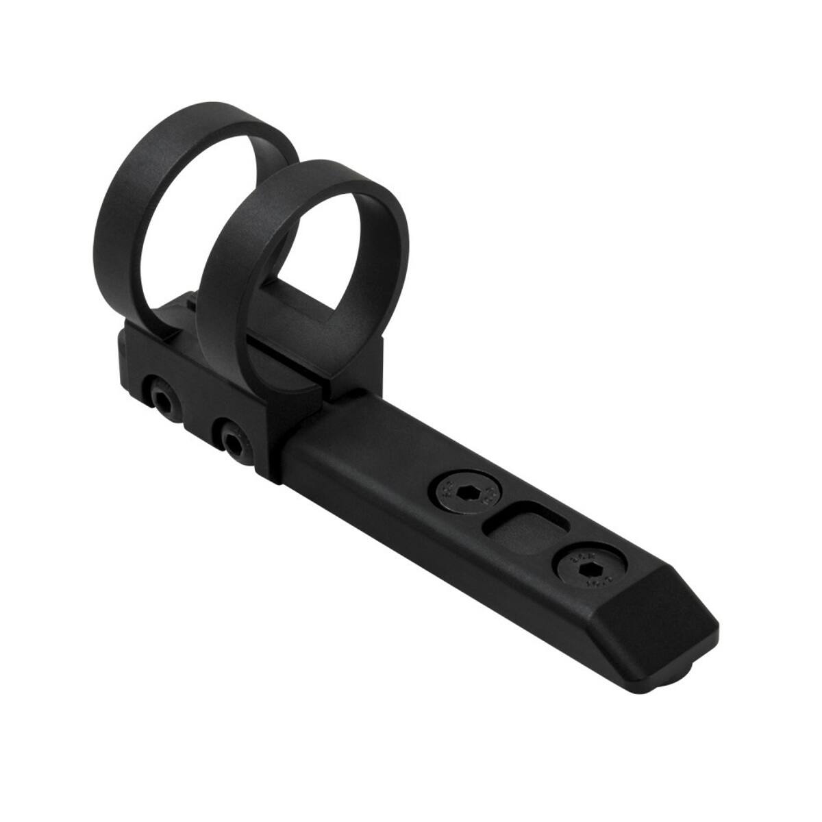 Front. NcSTAR - NcSTAR Vism Extended 1" Flashlight Ring Mount with KeyMod Mount, Black.