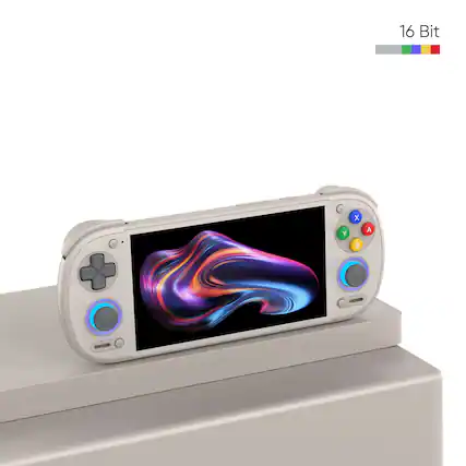Front. Retroid Pocket - Retroid Pocket RP6 - Handheld Game Console with Screen protector, 8GB, Stick Top, Android, 16BIT - 16bit.