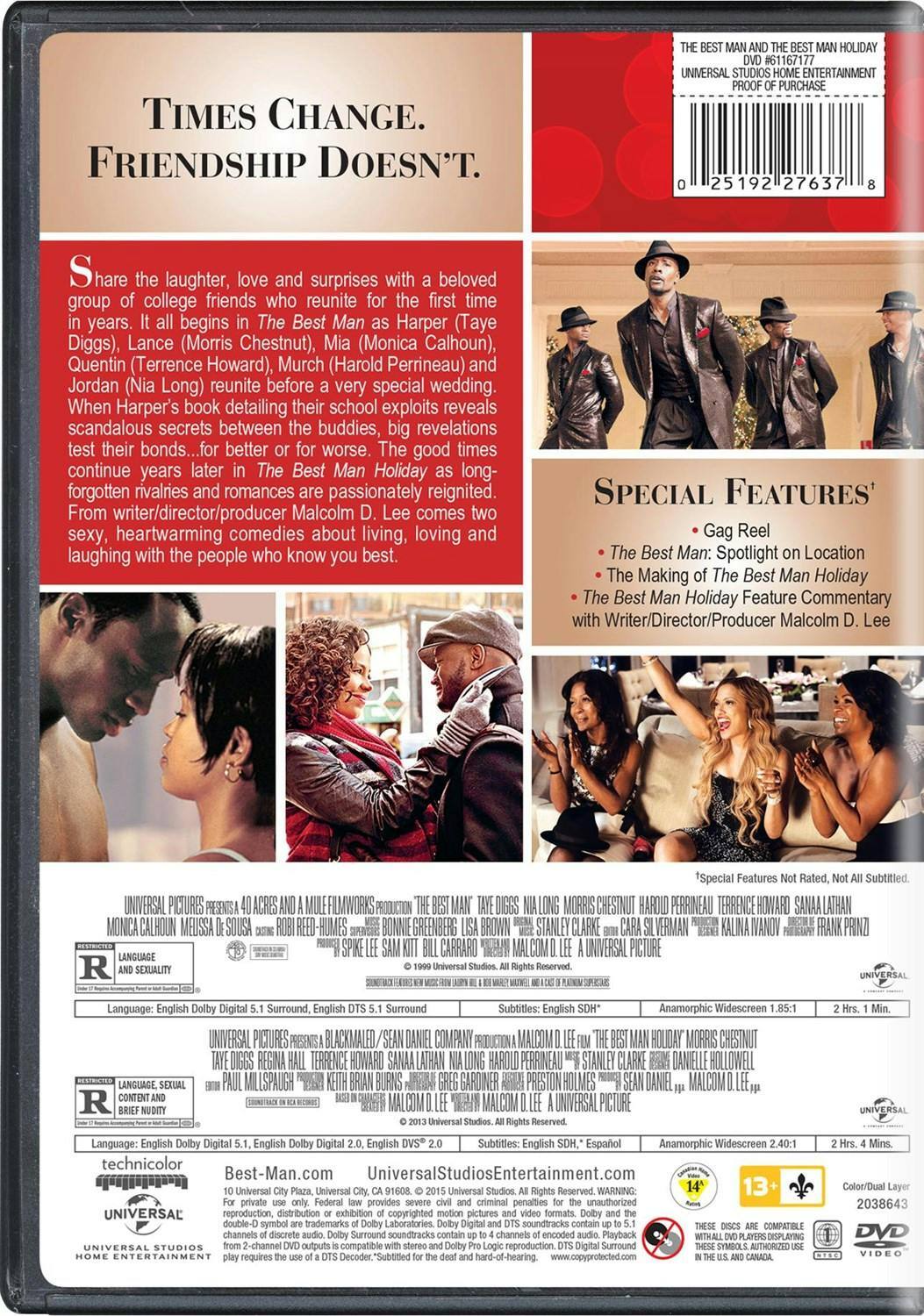 Back. The Best Man/The Best Man Holiday (DVD Double Feature) [DVD].