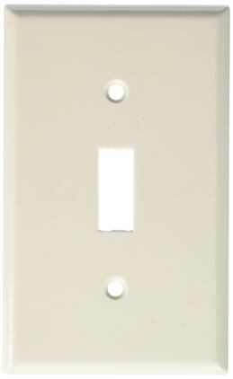 Leviton - 1 gang Thermoset Plastic Toggle Wall Plate 10 pk - Light Almond