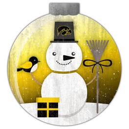 Fan Creations - Iowa Hawkeyes 12'' Snow Globe Wall Art - Multicolor