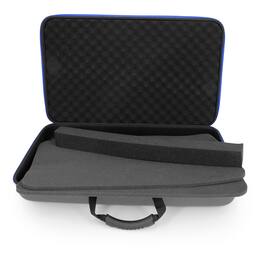 CASEMATIX - DJ Controller Travel Case Fits Pioneer DJ, Hercules, Mackie Mixers & More Up to 22.5"x13.5"x2.75" - Gray